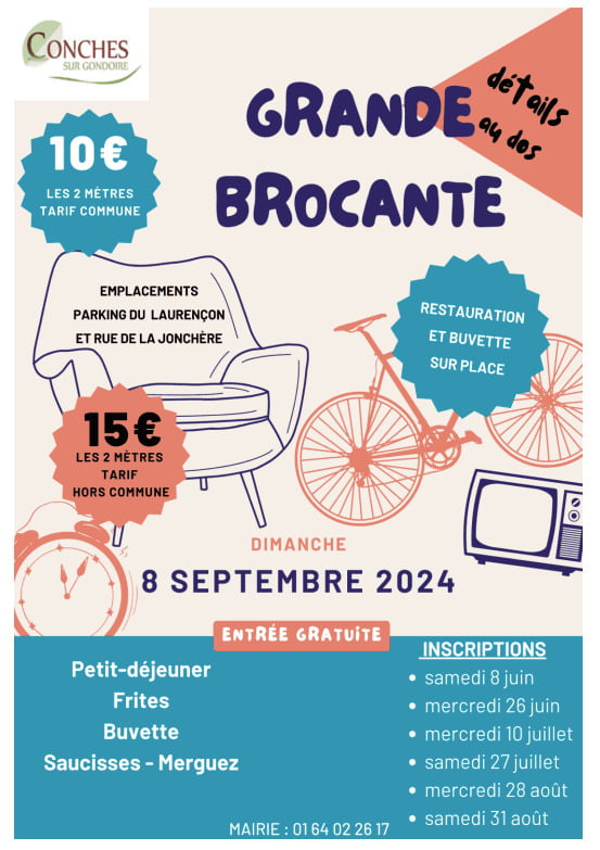 Grande brocante de Conches-sur-Gondoire